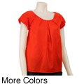 MICHAEL Michael Kors Women's Pleated-neck Blouse
