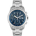 Seiko Men's Chronograph Blue Stainless Steel Watch