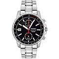 Seiko Men's Chronograph Stainless Steel Black Watch