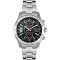Seiko Men's Chronograph Stainless Steel Black Watch