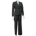 Tahari ASL Women's Grey Bi-stretch Pant Suit