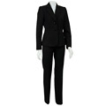 Tahari ASL Women's Black Bi-stretch Pants Suit