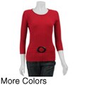 August Silk Women's Belted Sweater