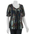 August Silk Women's 'Free Spirit' Mesh Blouse