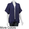 August Silk Women's Dolman-sleeve Cardigan Sweater