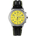 Titan Men's Leather Band Chronograph Watch