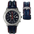 Titan Men's Leather Band Chronograph Watch