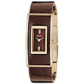 DKNY Women's Brown Dial Leather Strap Watch