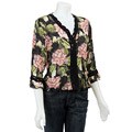 Violet & Claire Women's Crochet Trim Crinkle Blouse