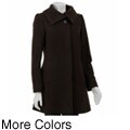 Cole Haan Women's Wool/ Cashmere A-line Coat