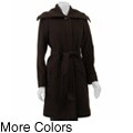 Cole Haan Wool Cashmere-blend Single-breasted Belted Coat