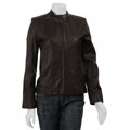 Cole Haan Women's Smooth Lamb Leather Moto Jacket