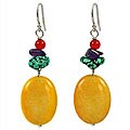 Maddy Emerson Couture Agate and Turquoise Earrings