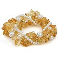 Maddy Emerson Couture Citrine and Pearl Bracelet (7-7.5 mm)