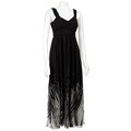 Kensie Women's Black Silk Cross-front Dress