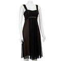 Connected Apparel Women's Beaded Chiffon Dress