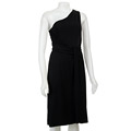 Connected Apparel Women's One-shoulder Grecian Dress