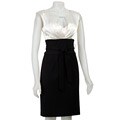 Connected Apparel Women's Belted 2-fer Dress