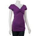 Kensie Girl Junior's Grape Knot Front Top