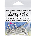 Lead Free Pewter Charms Striped Leg Value Pack