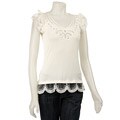 Nylon by Dex Women's Lace Trimmed Blouse