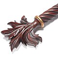 Cassidy West 6-foot Walnut Twisted Wood Curtain Rod Set