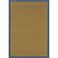 Textured Beige/ Blue Indoor/ Outdoor Rug (2'3 x 7'6)