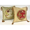 Victoria 18-inch Faux Silk Throw Pillow