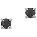 Sterling Silver 1ct TDW Black Diamond Stud Earrings