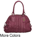 Latico Nappa Candy Stripe Bowler Bag