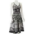 Magic Women's Black/ White Spagetti Strap Sundress