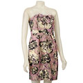 Vera Wang Lavender Women's Strapless Floral Print Dress
