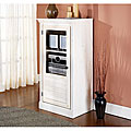 Louvered Vertical Audio Stand