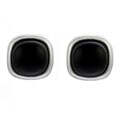 Sterling Silver Lab-created Gemstone Round Post Earrings