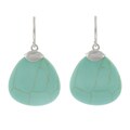 Sterling Silver Synthetic Multi-gemstone Earrings