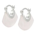 Sterling Silver Synthetic Multi-gemstone Earrings
