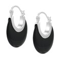 Sterling Silver Synthetic Multi-gemstone Earrings
