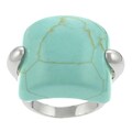 Sterling Silver Synthetic Turquoise Ring