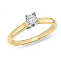 18k Gold 1/2ct TDW Diamond Lucida Solitaire Ring (G-H, SI2)
