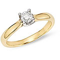 18k Gold 1/2ct TDW Diamond Lucida Engagement Ring (G-H, SI2)