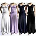Evanese Women's Long Dress with Shoulder Bands