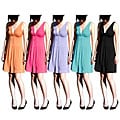Evanese Women's Short V-neck Dress