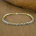 Gold Vermeil 'Golden Twilight' Peridot Bracelet (India)