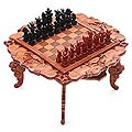 Wood 'Kingdom of the Pigs' Chess Set (Indonesia)