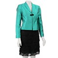 Sharagano Women's Lace Skirt Suit