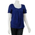 Calvin Klein Women's Square-neck Trapeze Blouse