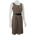 Calvin Klein Women's Belted Sleeveless Sheath Dress