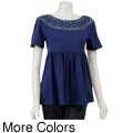 Calvin Klein Women's Short-sleeve Boat-neck Top