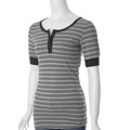 Everyday Brand Junior's Striped Henley Top