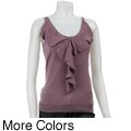 Sweaterworks Women's Ruffle Tank Top